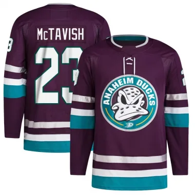 Authentic Mason McTavish Purple Anaheim Ducks 30th Anniversary Primegreen Jersey - Men's