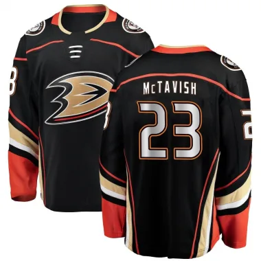 Breakaway Mason McTavish Black Anaheim Ducks Home Jersey - Youth